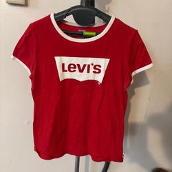 Levi’s Red Ringer Logo T-Shirt (Size XL - Youth 13-15 Years)