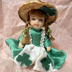 Anne Of Green Gables Porcelain 3” Miniature Irish Doll