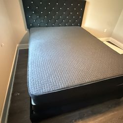 Queen  Size Bed Frame With Mattress All New Furniture And Free Delivery Free Installation 