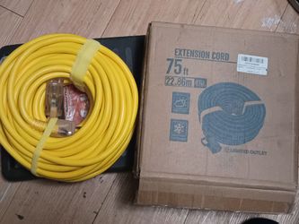 2- 75ft extension cord/light outlet