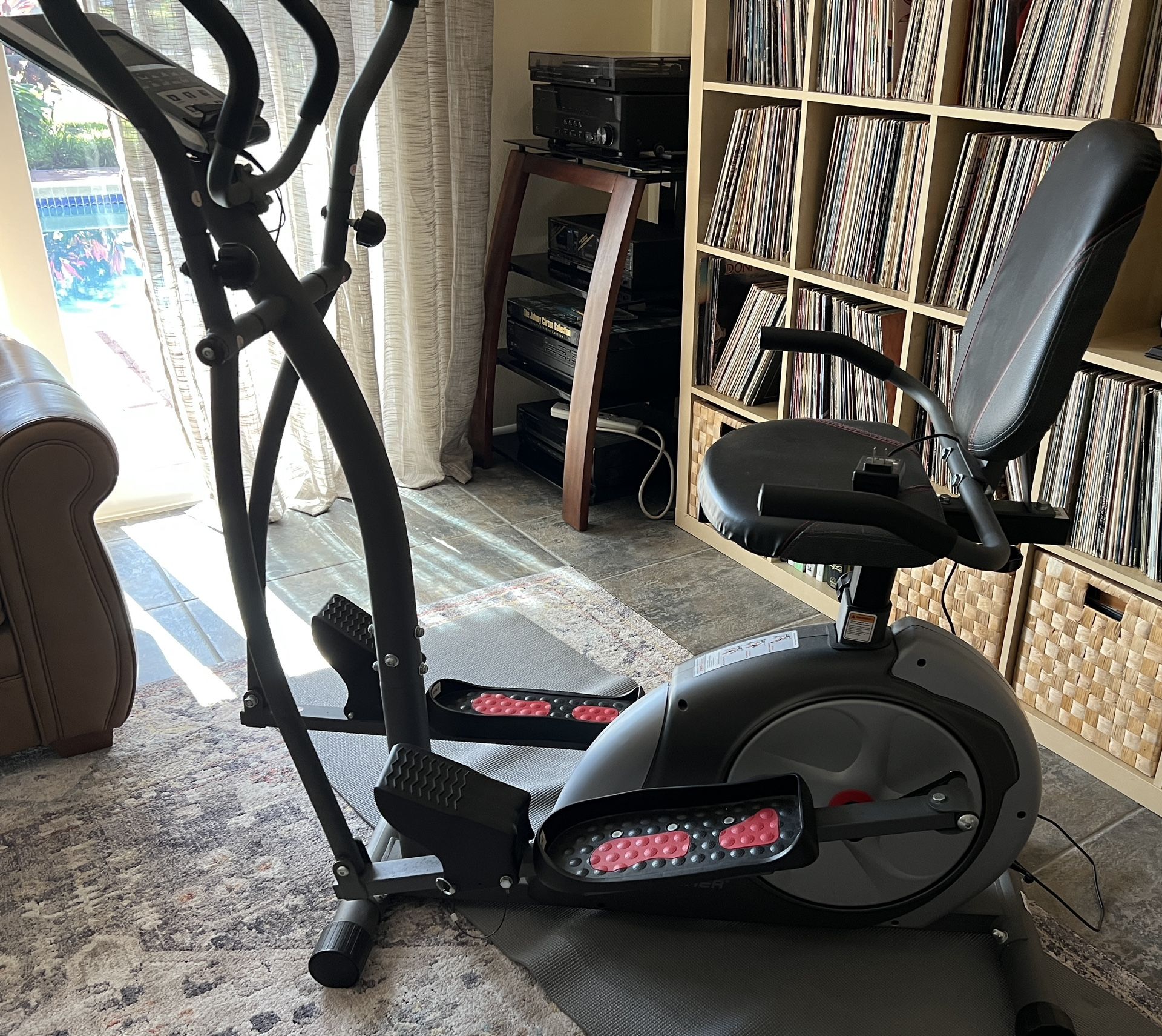 Elliptical/Bike Machine With Monitor