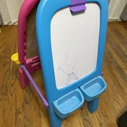 Kids Art Drawing White Board & Chalk Board, Standing Painting