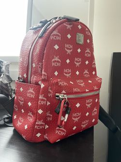 RED MCM BACKPACK & MATCHING BELT for Sale in Fort Lauderdale, FL - OfferUp