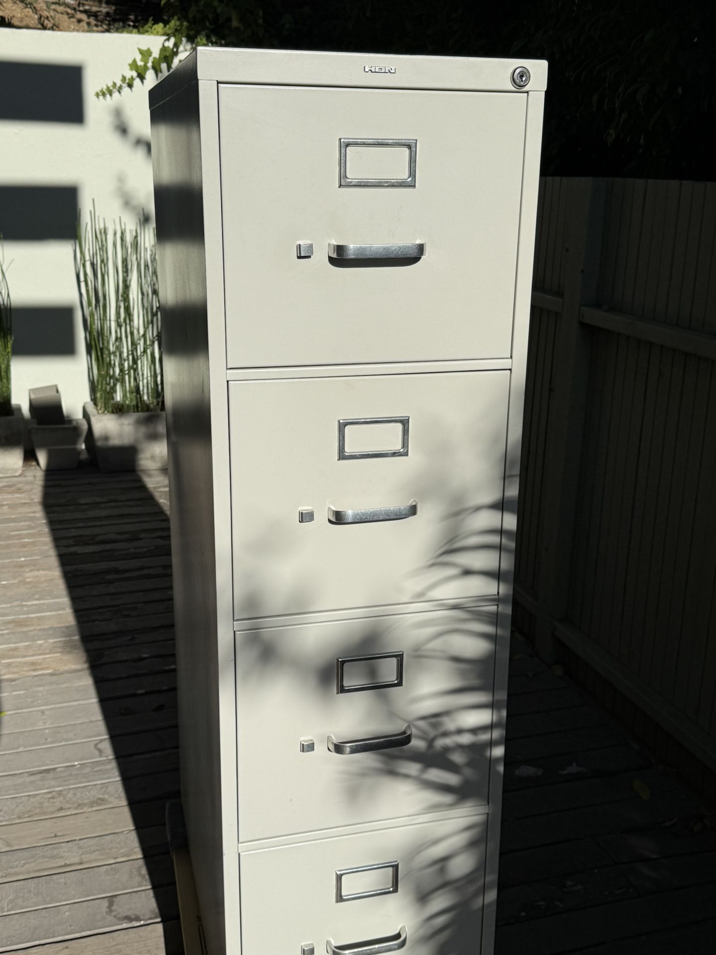 HON 4-Drawer Metal File Cabinet - Locking- Made In USA -$120