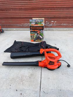Black+Decker 400 CFM Corded Electric 3-in-1 Backpack Leaf Blower. Vacuum and mulcher