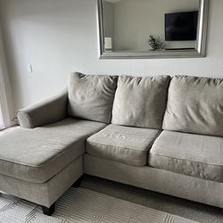 92” Modern Sectional Sofa – Reversible Chaise