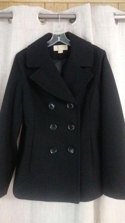 Michael by Michael Kors black. Wool coat size L.