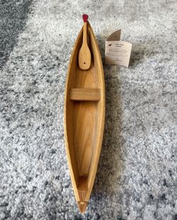 Tom Elberson “Pirogue” Hand Made Wood Boat - Signed And Numbered