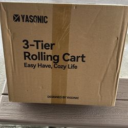 3 TIER ROLLING CAR  EASY HAVE , COZY LIFE COLOR BLACK