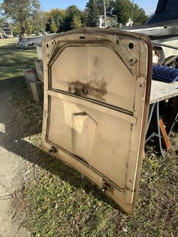 55 56 57 Ford Thunderbird Hood With Hood Grill And Lock