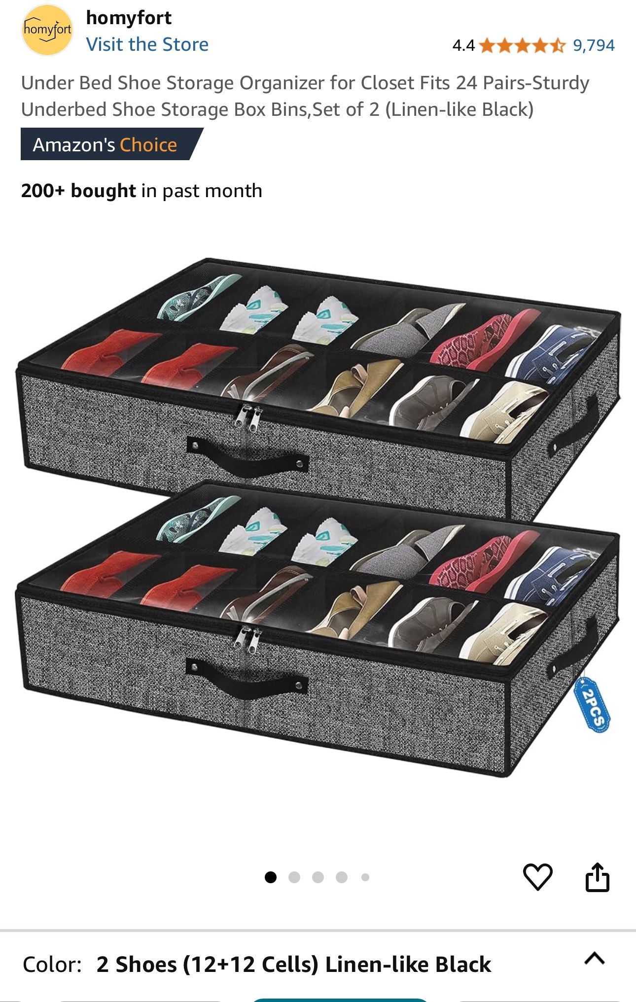 Under Bed Shoe Organizer