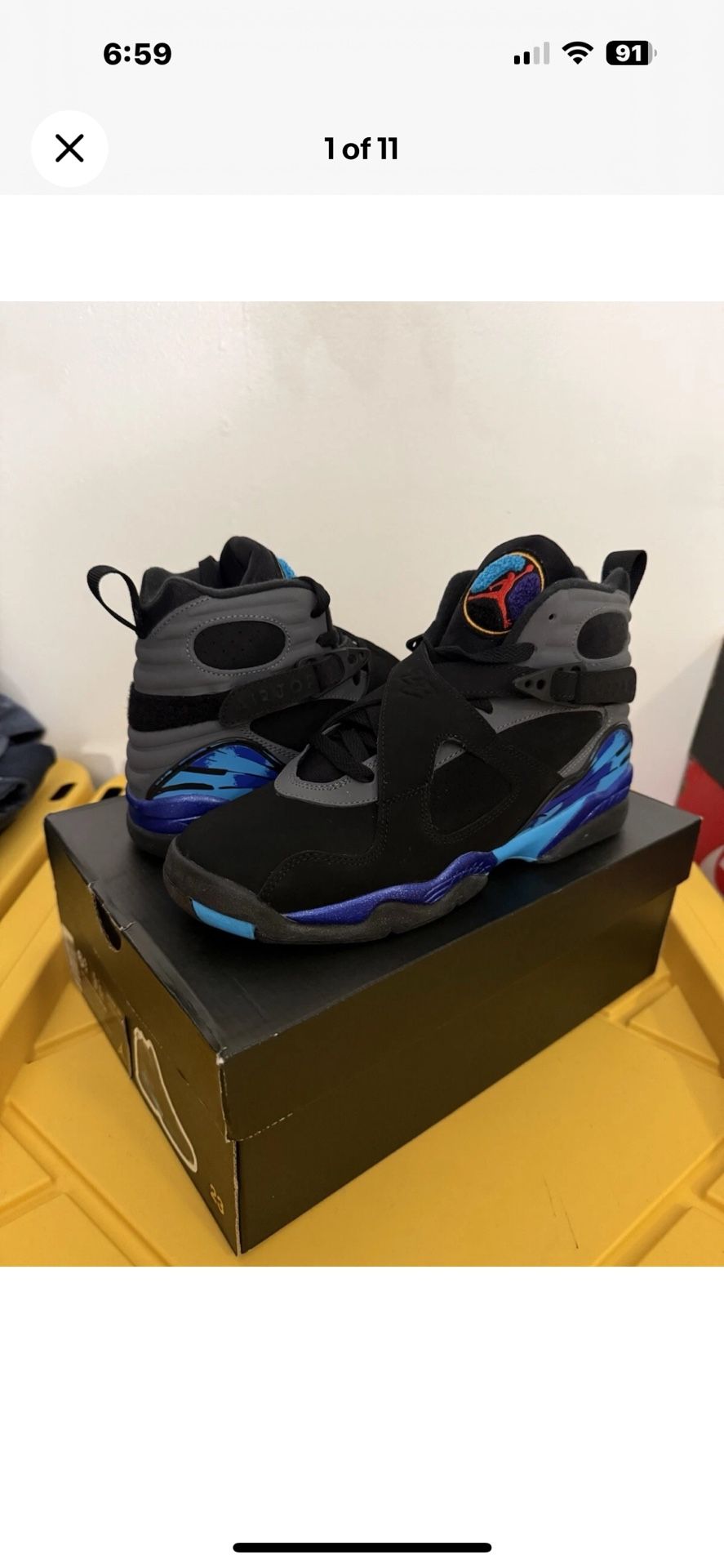 Air Jordan 8 Aqua Size 6.5