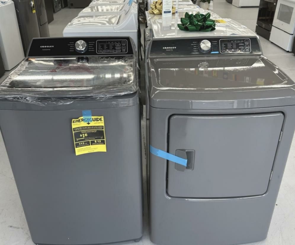 BRAND NEW Crosley Top Load Washer Dryer Set