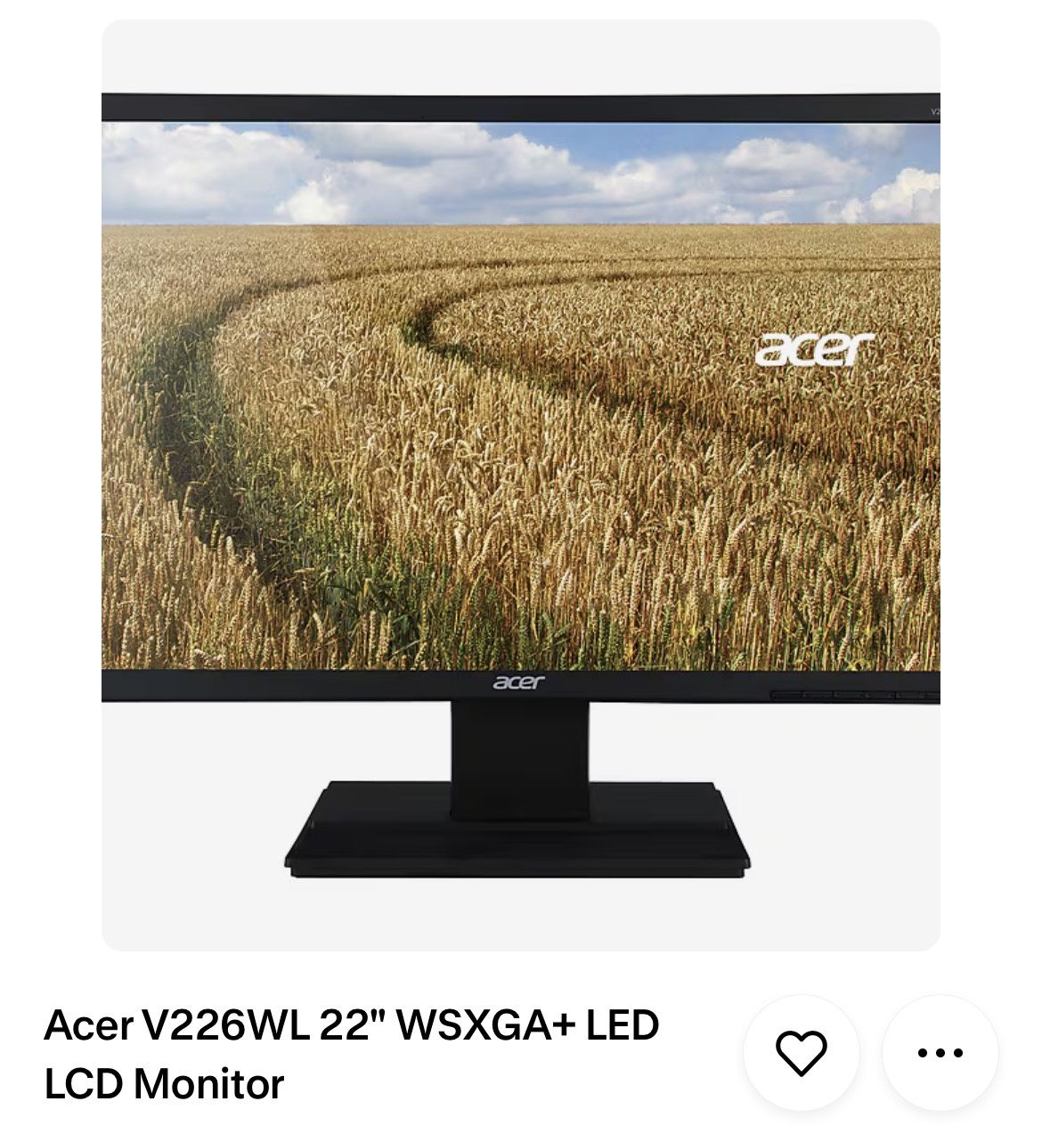 Acer computer Monitor (175$) For Sale Comes With All Cords , Pc , Keyboard And Mouse . 