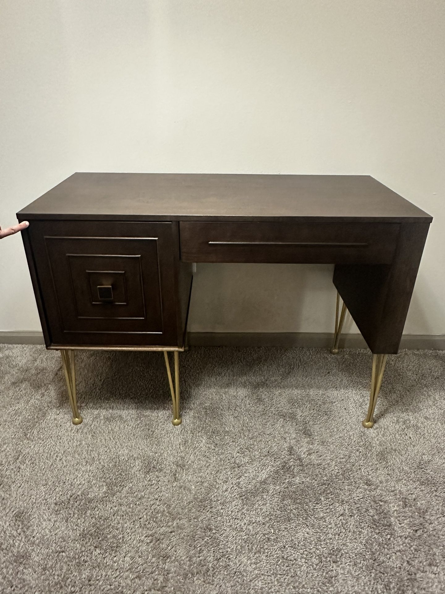 Partially Assembled Desk