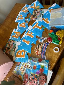 Cocomelon party decorations lot read description