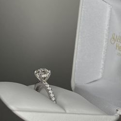 1.1 Ct White Gold Engagement 