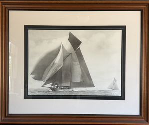 Beken of Cowes, Racing Yacht, Westward, 1911 photographic print, framed