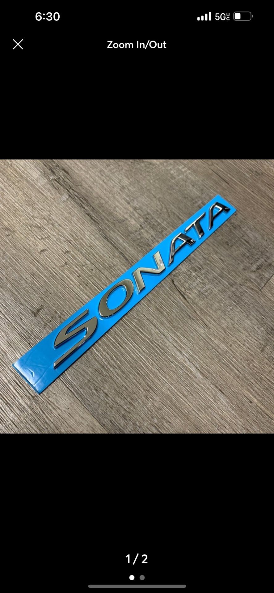 Hyundai Sonata trunk emblem letters badge decal logo rear symbol