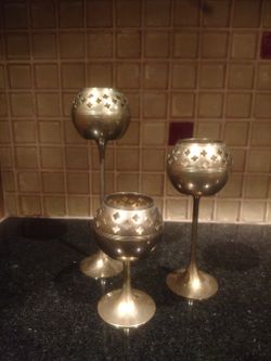 Vintage Brass Votive Holders