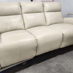 Leather Power Reclining Sofa + Loveseat + Chair