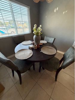 Brown dining table chairs Dark Brown gray chairs dining table chairs