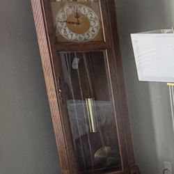 Tall Wood Old Grandfather Clock