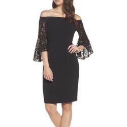 Chelsea28 Black Lace Dress