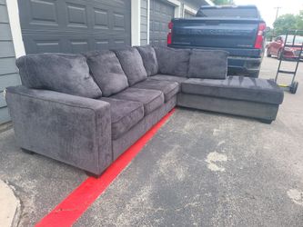 Comfortable L Shaped Two Piece Sectional Couch