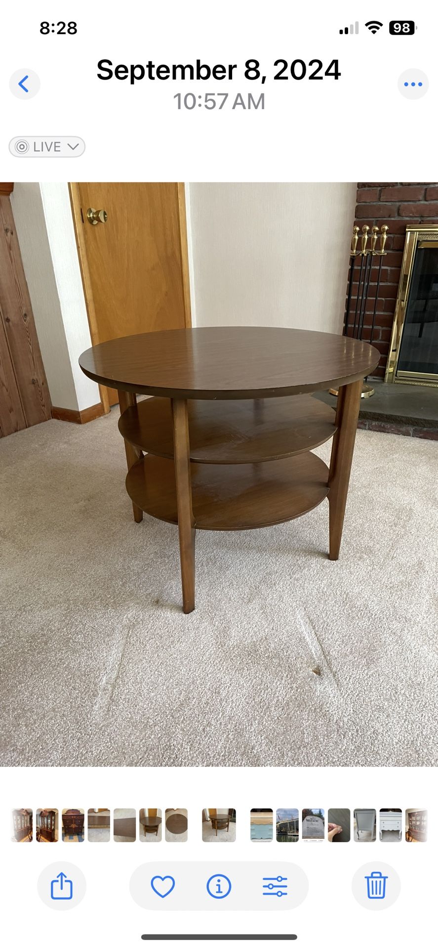 Mersman MCM Round Tiered Table