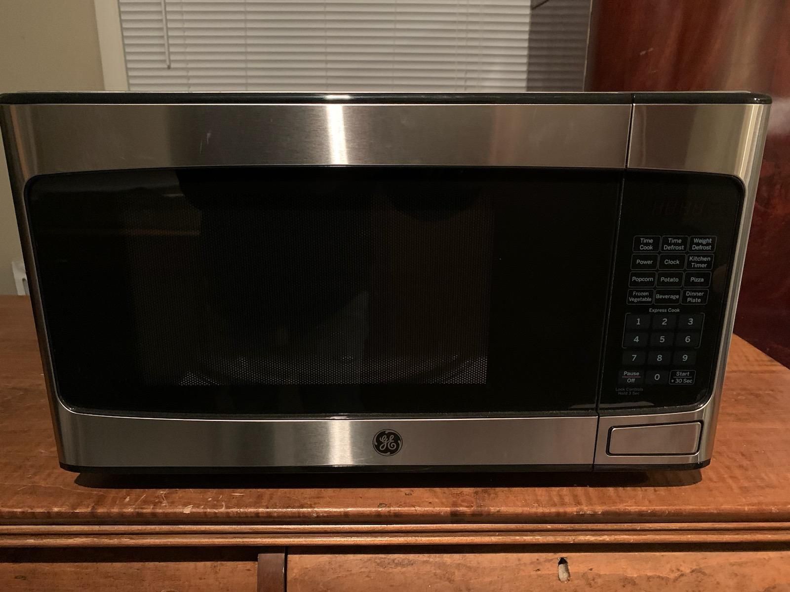 GE STAINLESS STEEL MICROWAVE
