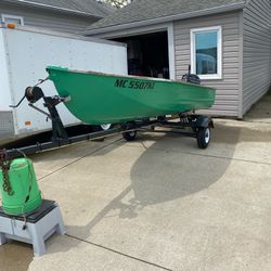 12 ‘ Boat And Trailer