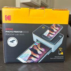 Kodak photo printer, dock