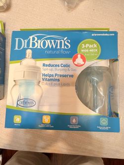 Dr. Brown's Natural Flow Wide-Neck Baby Bottles 3-Pack