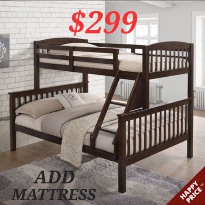 TWIN FULL BUNK BEDS SPECIALS EASY CREDIT APPROVAL NO MONEY DOWN NO CREDIT IS OK