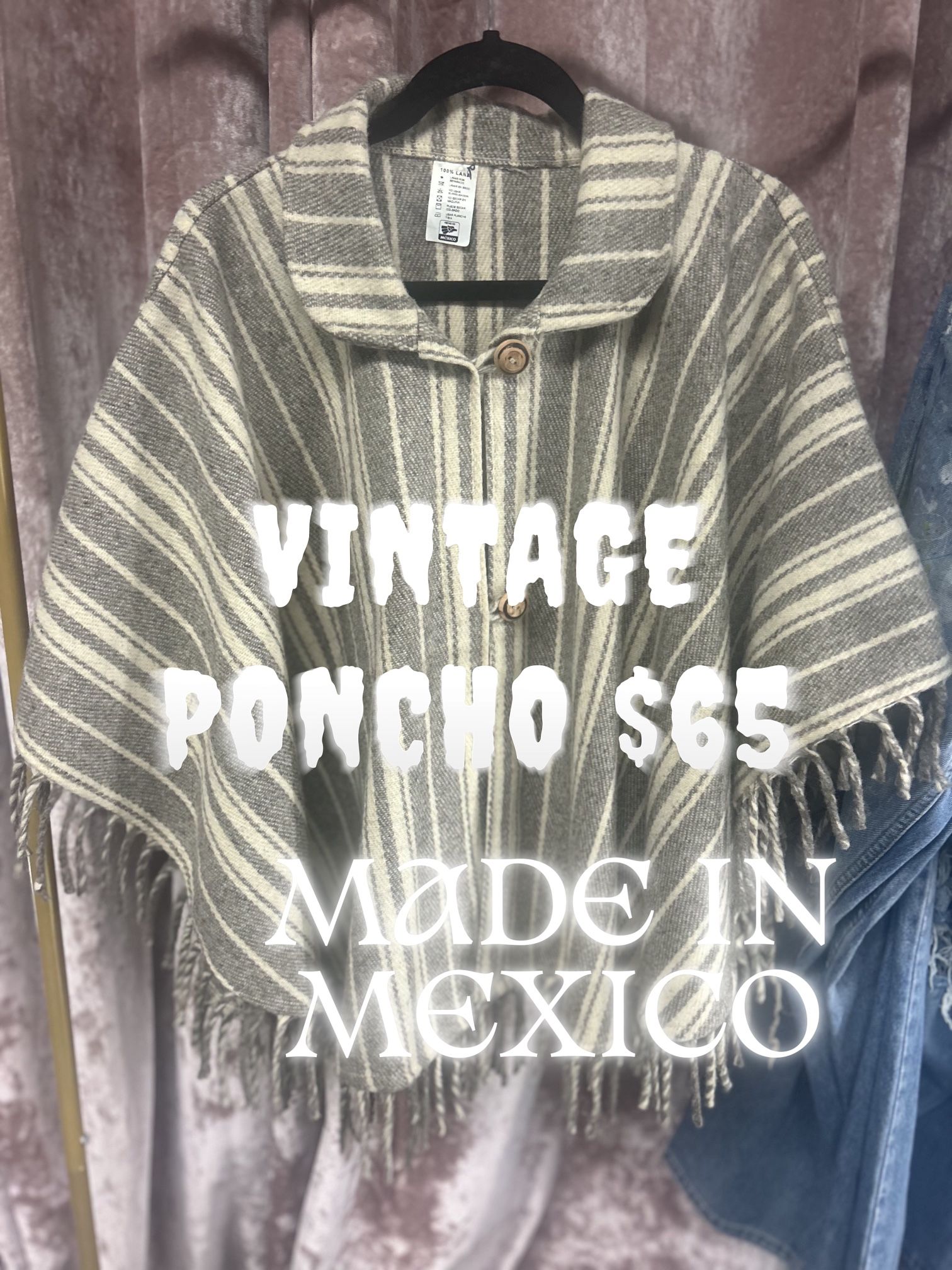 Poncho With Buttons