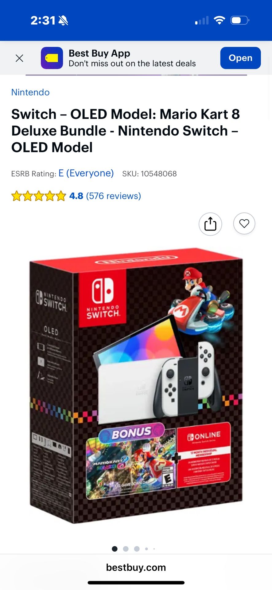 Switch – OLED Model: Mario Kart 8 Deluxe Bundle - Nintendo Switch – OLED Model