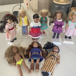 American dolls mini -10 dolls
