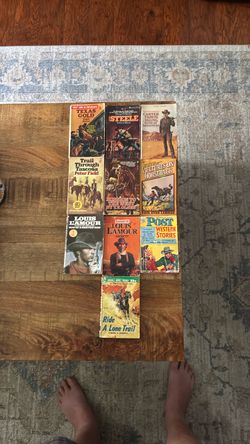 Lot of 10Vintage Western Paperback Books