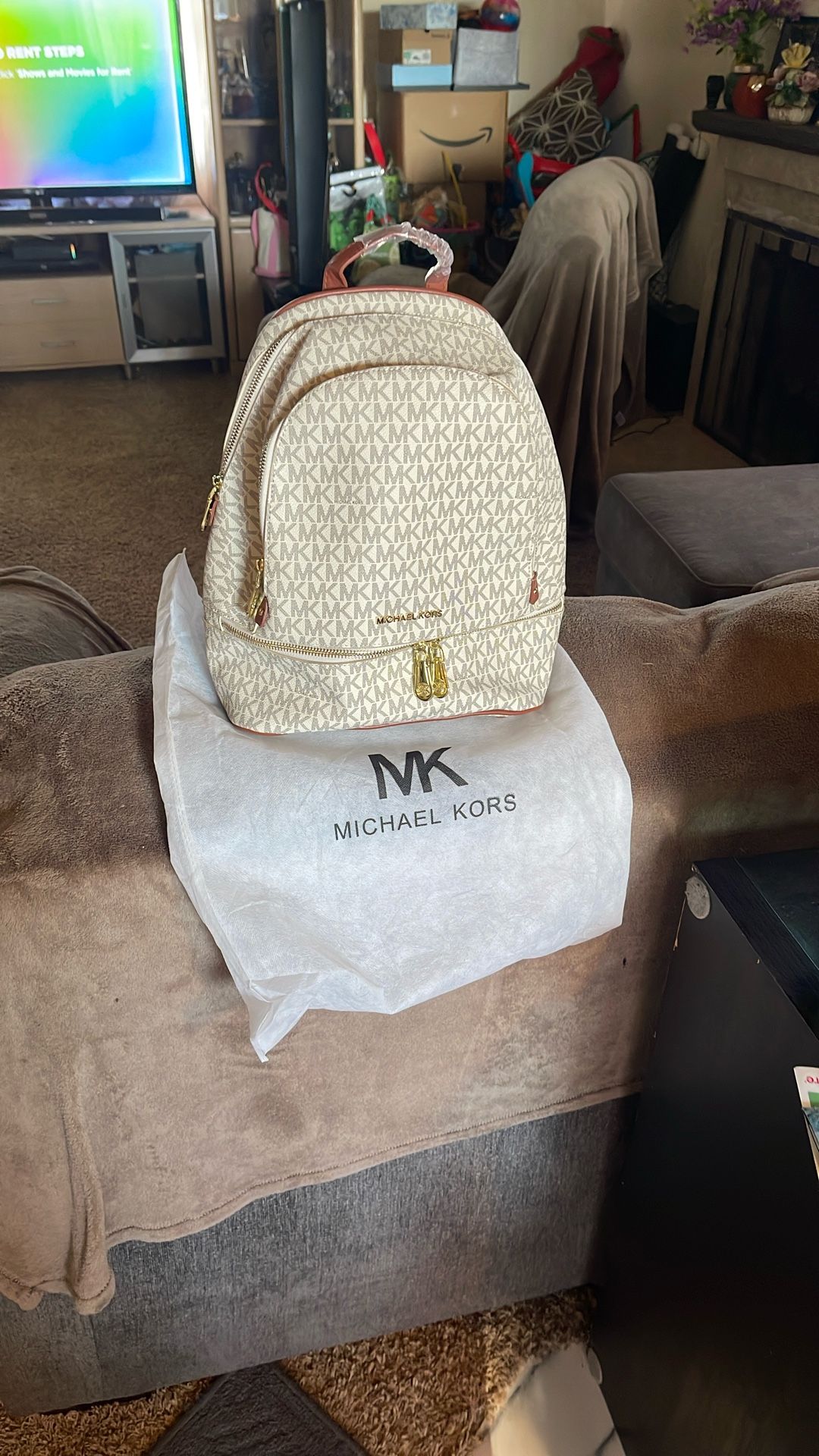 Michael Kors Medium Rhea Logo Back Pack