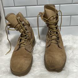 US Army Combat Boot Hot Weather Coyote Brown Vibram Boots 8 W