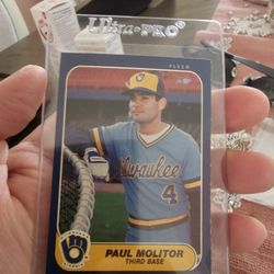 Paul Molitor Milwaukee Brewers '86 Fleer Baseball Card 
