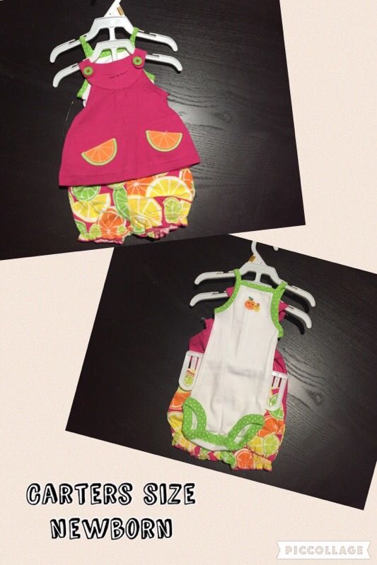 Carters newborn onesie set