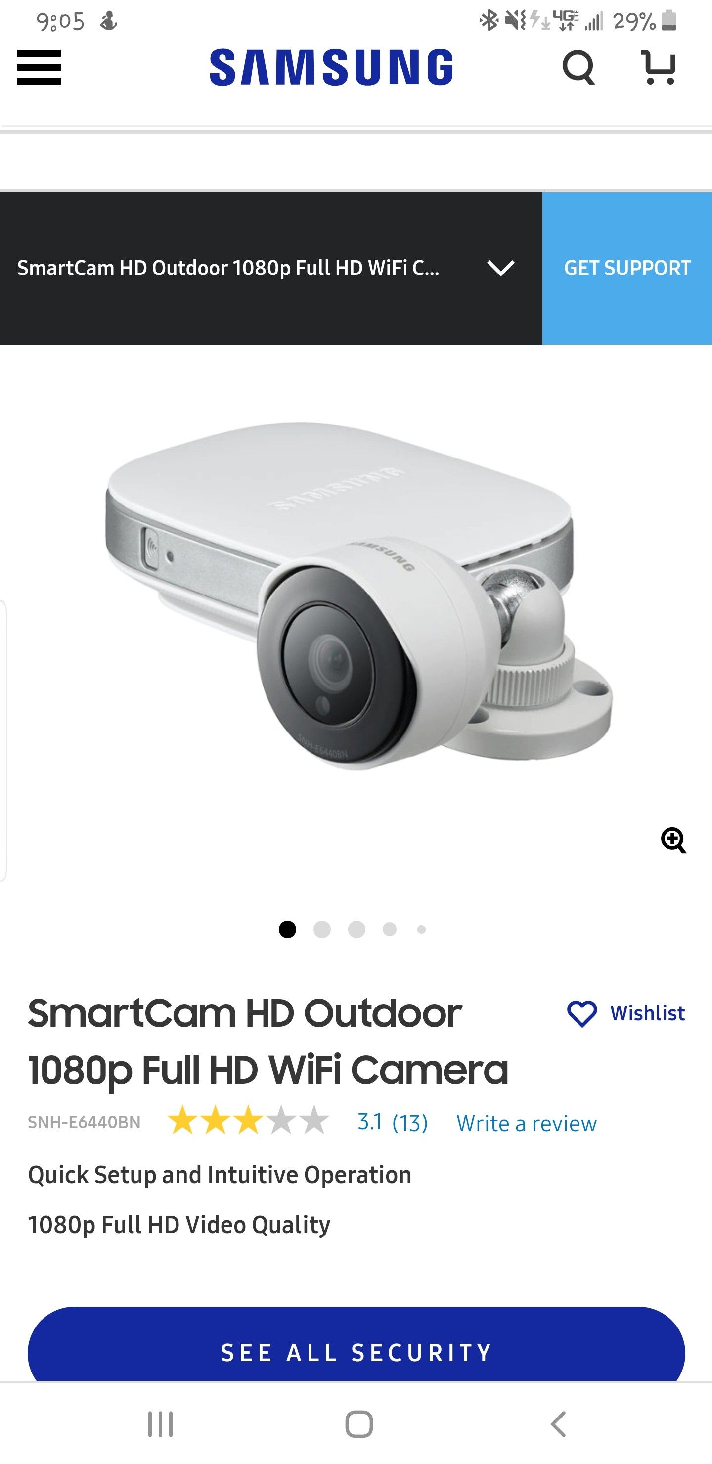 Samsung 1080p Outdoor Smart Camers