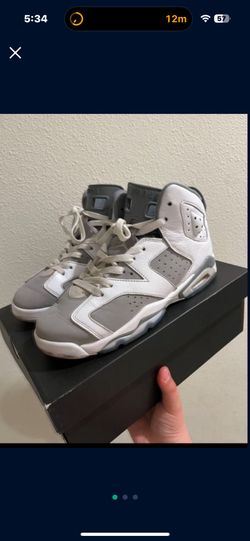 Big Kids Jordan 6s Cool Grey Size 7 Y