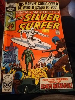 Silver surfer #10 featuring Adam warlock comic