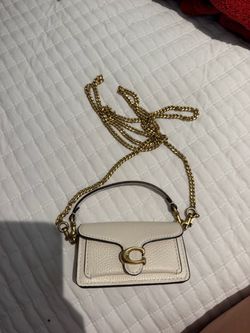 Coach mini tabby bag charm keychain