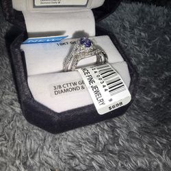 Brilliance Fine Jewelry 3/8 Carat T.W Diamond Bridal  10kt White Gold