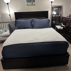 Queen bed Frame w/ Custom Under Storage 