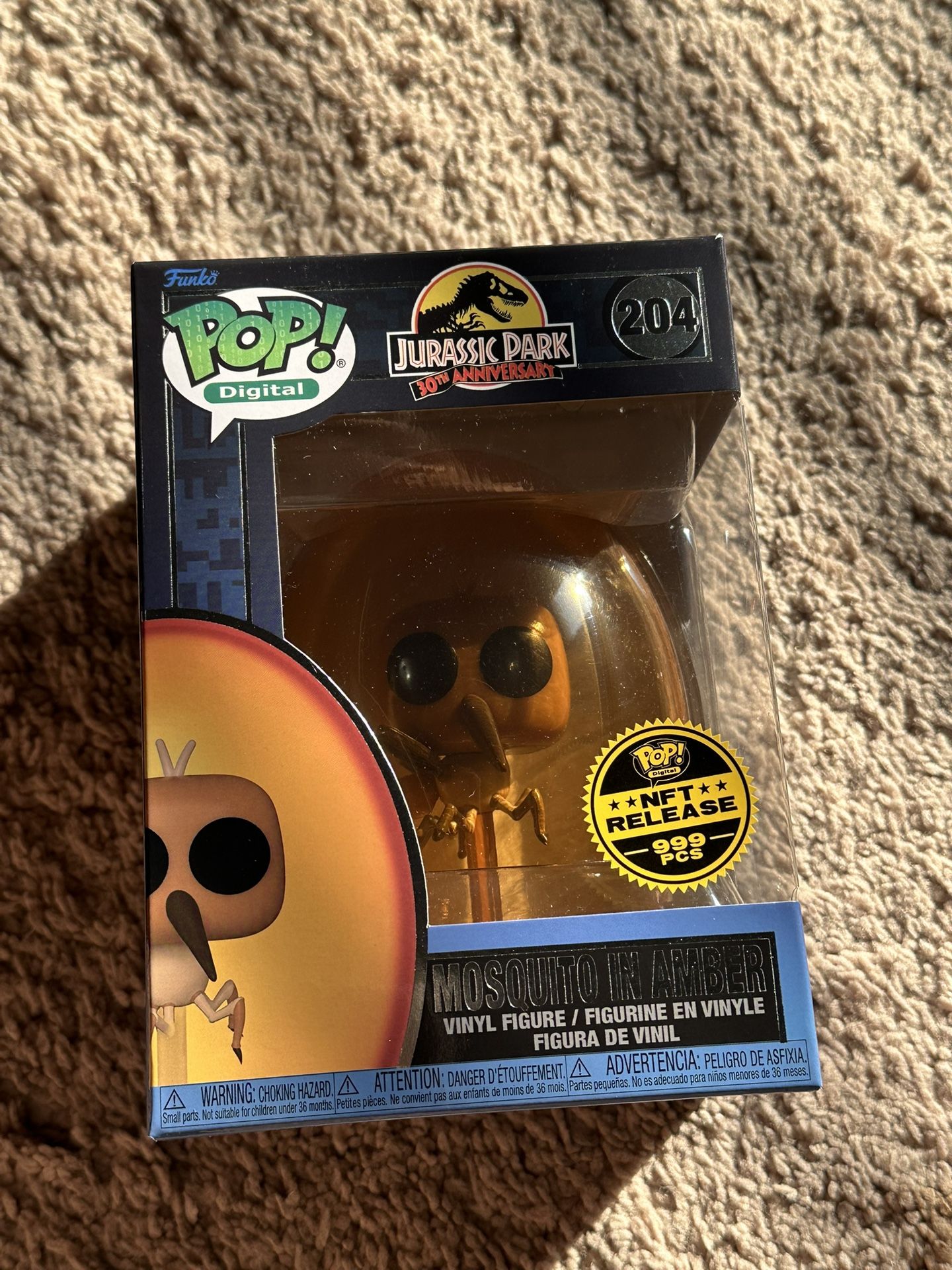 Funko Pop! Vinyl: Jurassic Park Mosquito in Amber Digital Pop Release! Exclusive